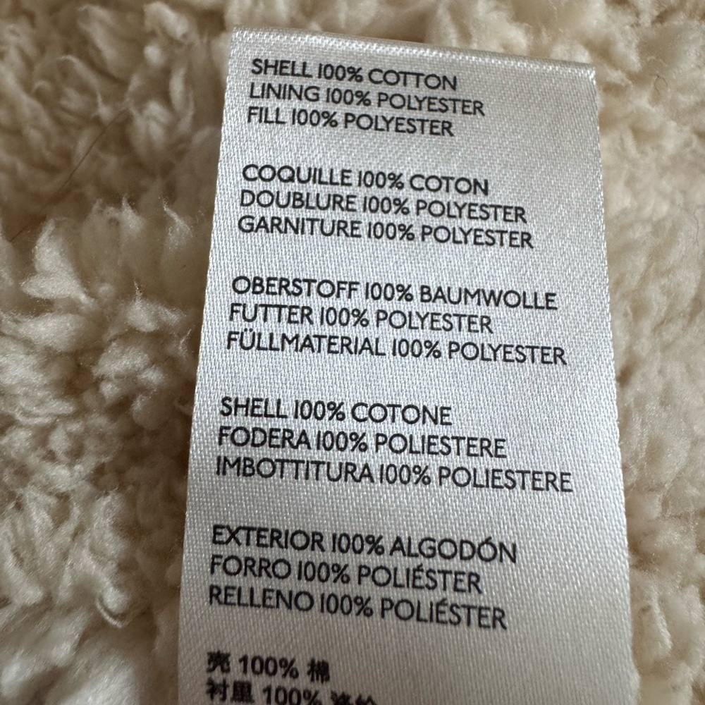 Free People Cream and Blue Sherpa Vest - Picture 5 of 8